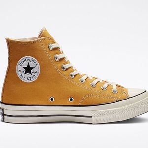 Converse All-Star Mustard Yellow Unisex Hightop Shoes